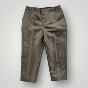 GAP Metallic Olive Cropped Dress Pants